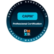 CAPM digital badge artwork reproduced from the supplied Credly screenshot